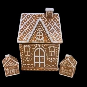 Gingerbread House Cookie Jar Canister And Salt And Pepper Viral Sold Out